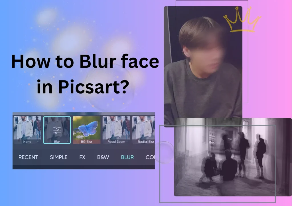 how to blur face in picsart?